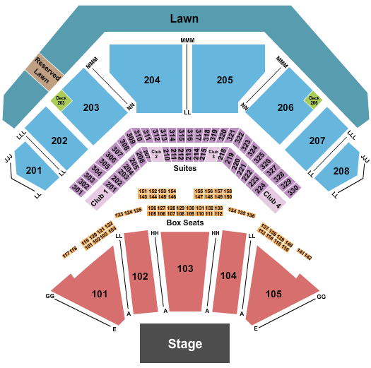 Credit Union 1 Amphitheatre Jonas Brothers Seating Chart